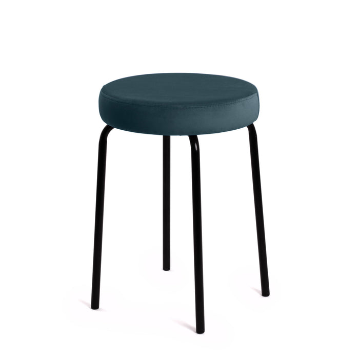 Sgabello Jolly Avalon in tessuto velluto per interno. Dim. 39x51cm