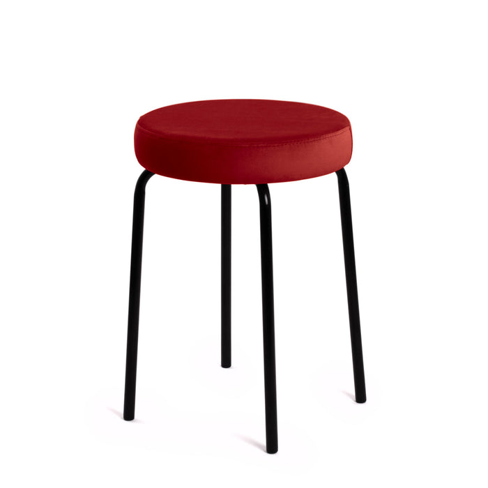 Sgabello Jolly Avalon in tessuto velluto per interno. Dim. 39x51cm