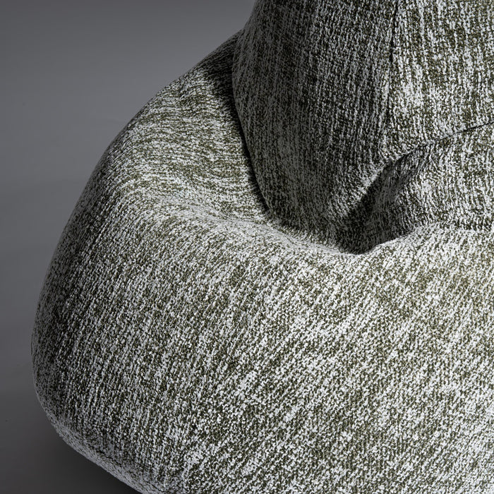 Pouf Poltrona Sacco Grande BAG L Avalon in tessuto Grisaglia per interno dim. 80 x 125 cm