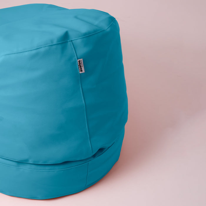 Avalon Pouf Poltrona/Letto Double Jazz in Ecopelle Imbottito Made in Italy dim:  95X75 cm