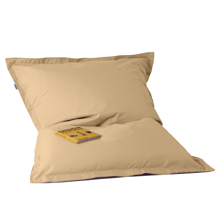 Pouf Cuscino Thin Grande in tessuto antistrappo impermeabile Jive con Sacca interna per interno dim.175x140 cm