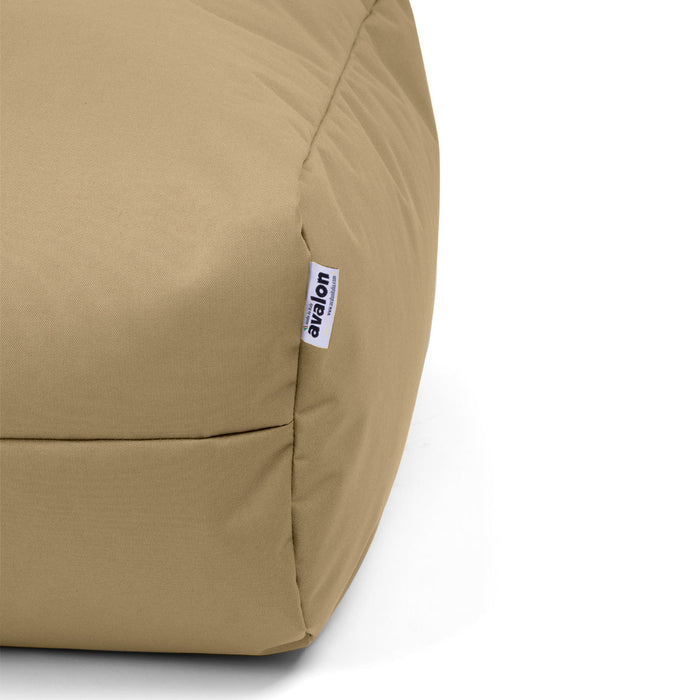 Pouf morbido Grande Quadrato Gaia in tessuto Jive per interno dim 80x80x30 cm