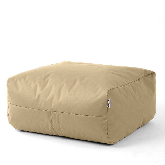 Pouf morbido Grande Quadrato Gaia in tessuto Jive per interno dim 80x80x30 cm
