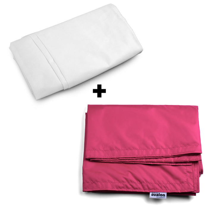 Pouf Cuscino Thin medio sacca vuota in tessuto antistrappo impermeabile Jive per interno dim.135x90 cm