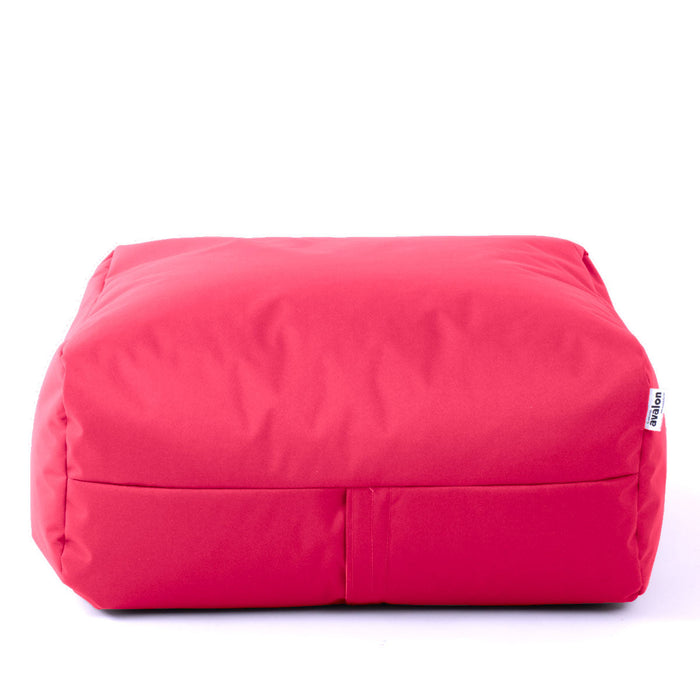 Pouf morbido Grande Quadrato Gaia in tessuto Samba per esterno dim 80x80x30 cm