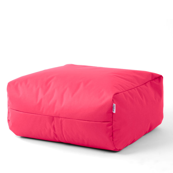 Pouf morbido Grande Quadrato Gaia in tessuto Samba per esterno e per interno dim 80x80x30 cm