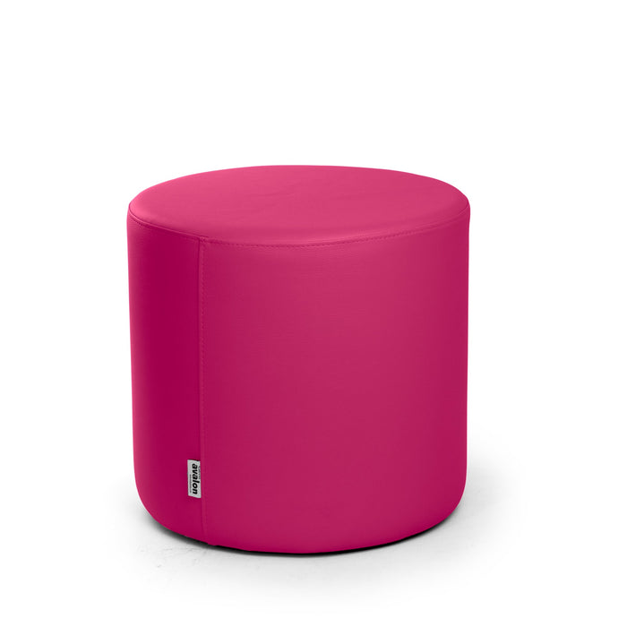 Avalon Tavolino Pouf Rigido Cilindro Similpelle Mamba Trendy Classe 1-IM Ignifugo per Interno ed Esterno. Dim: Ø45 cm X H40 cm