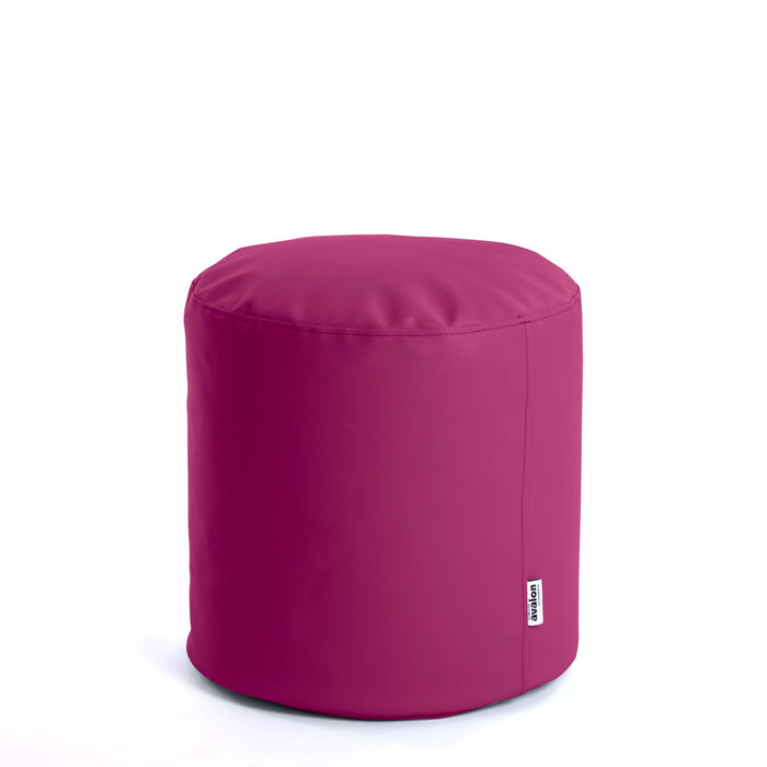 Avalon Pouf Cilindro Jazz Similpelle Diam. 45 cm, Alt. 45 cm