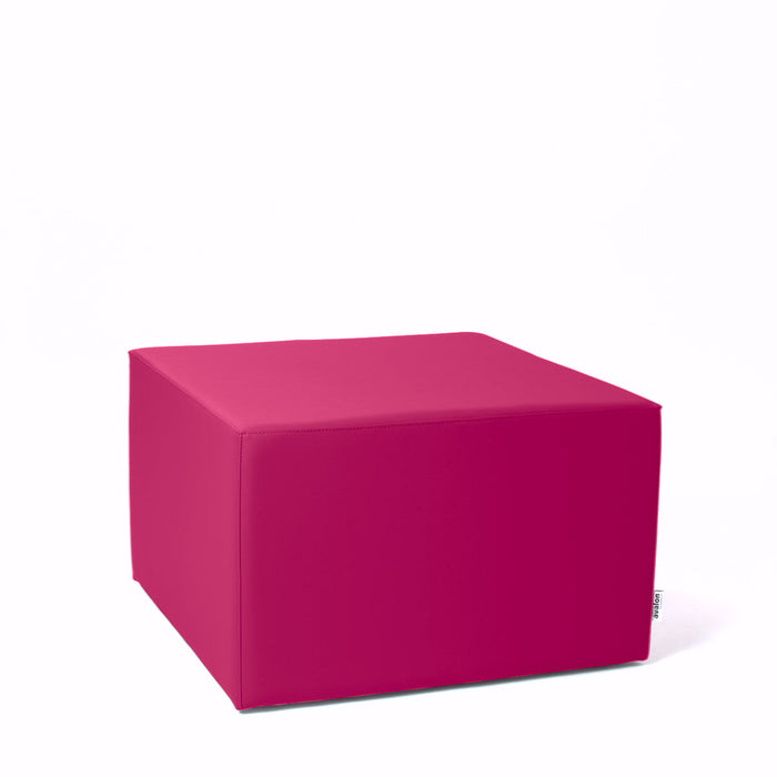 Avalon Pouf Rigido Cubo Similpelle Mamba TrendyClasse 1-IM Ignifugo per Interno ed Esterno. Dim: Larg. 70 cm X Prof. 70 cm X Alt. 43 cm