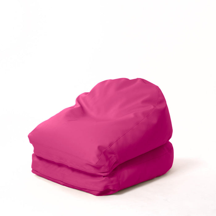 Avalon Pouf Poltrona/Letto Double Mamba in ecopelle Imbottito Made in Italy dim:  95X75 cm