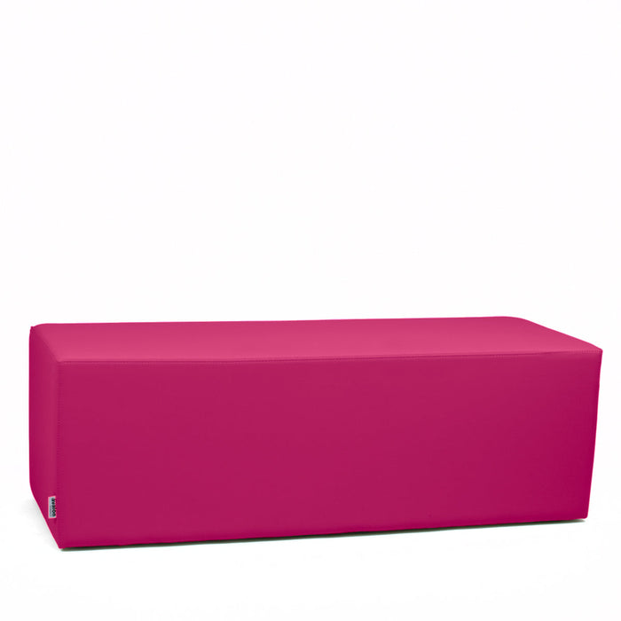 Avalon Pouf Rigido Rettangolo Similpelle Mamba Trendy Classe 1-IM Ignifugo per Interno ed Esterno. Dim: Larg. 150 cm X Prof. 45 cm X Alt. 43 cm