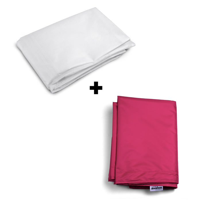 Pouf Cuscino Thin gigante sacca vuota in tessuto antistrappo impermeabile Jive per interno dim.200x140cm