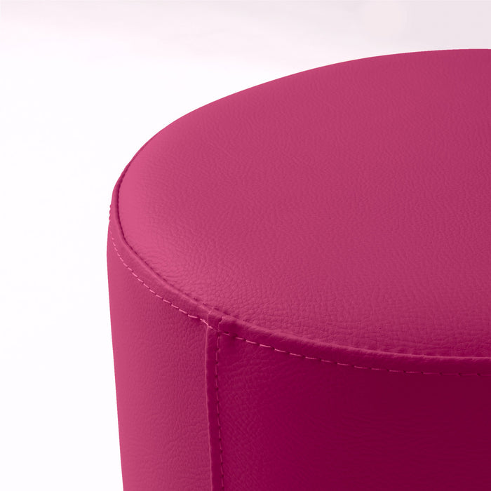 Avalon Tavolino Pouf Rigido Cilindro Similpelle Mamba Trendy Classe 1-IM Ignifugo per Interno ed Esterno. Dim: Ø35 cm X H32 cm