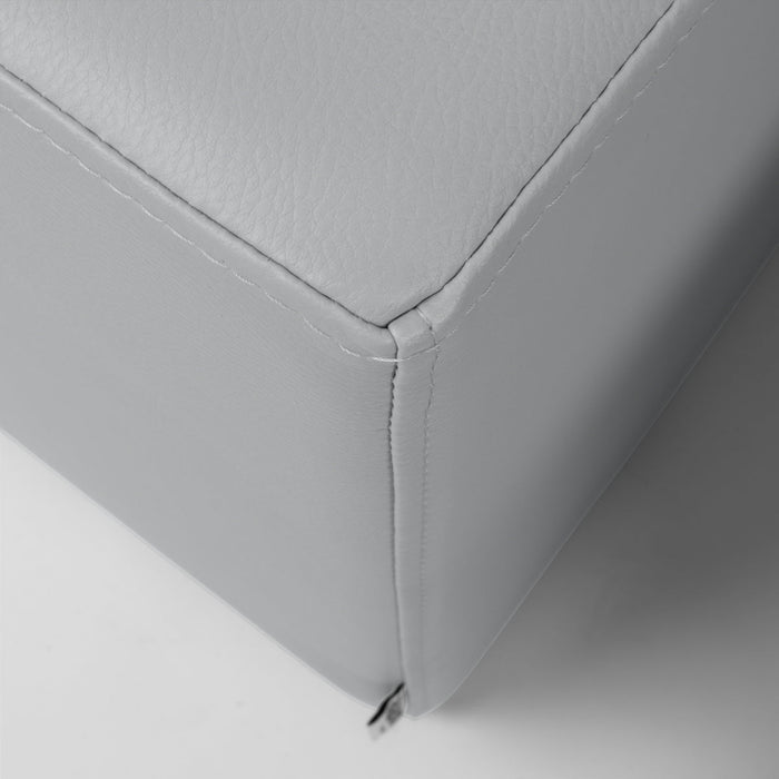 Avalon Pouf Rigido Rettangolo Similpelle Mamba Trendy Classe 1-IM Ignifugo per Interno ed Esterno. Dim: Larg. 150 cm X Prof. 45 cm X Alt. 43 cm