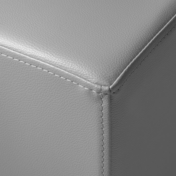 Avalon Pouf Rigido Cubo Similpelle Mamba Trendy Classe 1-IM Ignifugo per Interno ed Esterno. Dim: Larg. 35 cm X Prof. 35 cm X Alt. 35 cm