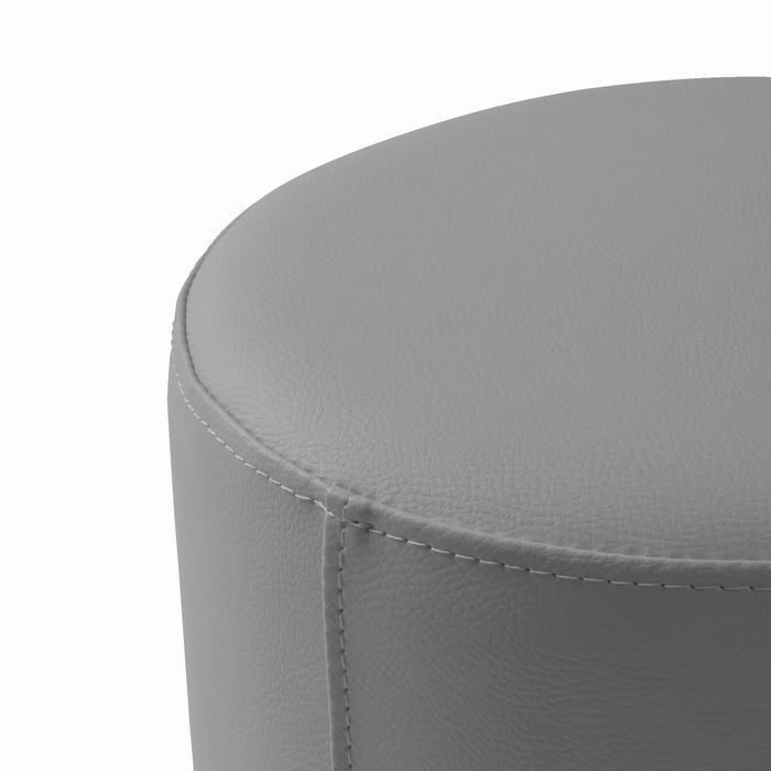 Avalon Pouf Rigido Cilindro Similpelle Mamba Trendy Classe 1-IM Ignifugo per Interno ed Esterno. Dim: Ø70 cm X H43 cm