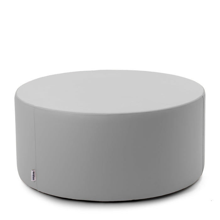 Avalon Pouf Rigido Cilindro Similpelle Mamba Trendy Classe 1-IM Ignifugo per Interno ed Esterno. Dim: Ø90 cm X H43 cm