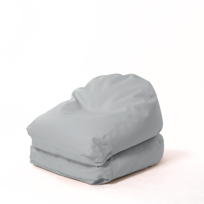 Avalon Pouf Poltrona/Letto Double Mamba in ecopelle Imbottito Made in Italy dim:  95X75 cm