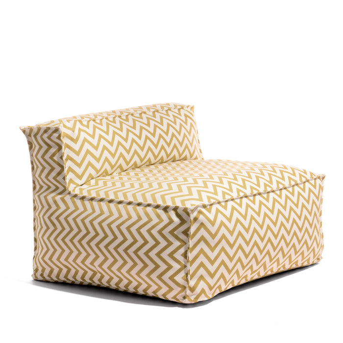 Pouf poltrona 1 posto Deluz per esterno in tessuto Funny dim: 98x98x65 cm