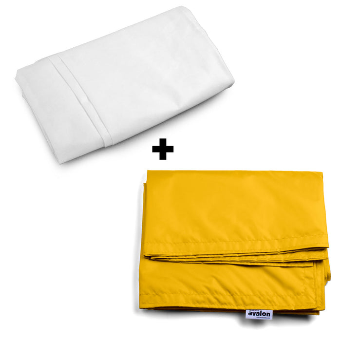 Pouf Cuscino Thin medio sacca vuota in tessuto antistrappo impermeabile Jive per interno dim.135x90 cm