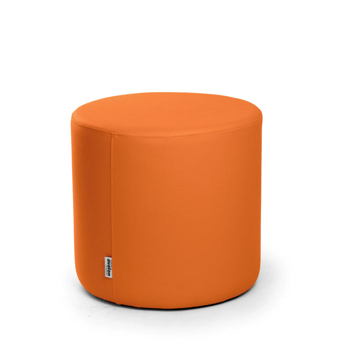 Avalon Tavolino Pouf Rigido Cilindro Similpelle Mamba Trendy Classe 1-IM Ignifugo per Interno ed Esterno. Dim: Ø45 cm X H40 cm