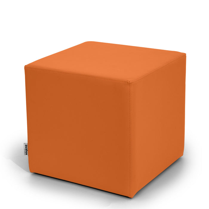 Avalon Tavolino Pouf Cubo rigido in Similpelle Mamba Trendy Classe 1-IM Ignifugo per Interno ed Esterno. Dim: Larg 45cm X Prof 45cm X Alt 40 Cm