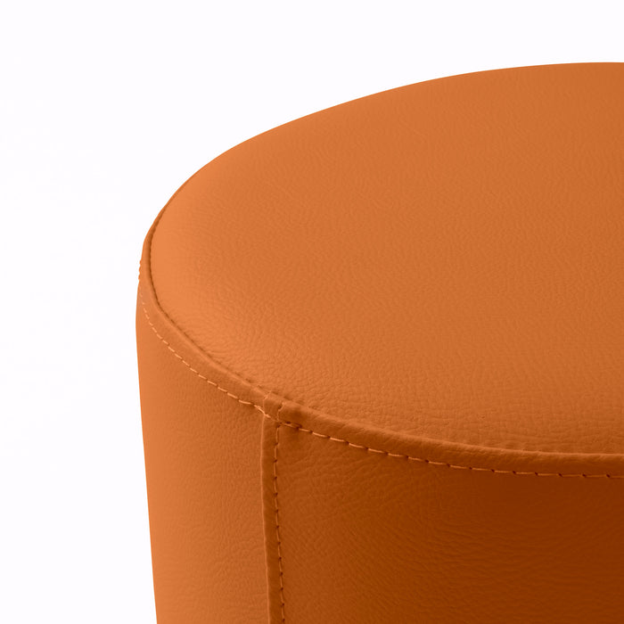 Avalon Tavolino Pouf Rigido Cilindro Similpelle Mamba Trendy Diam. 45 cm, Alt. 43 cm