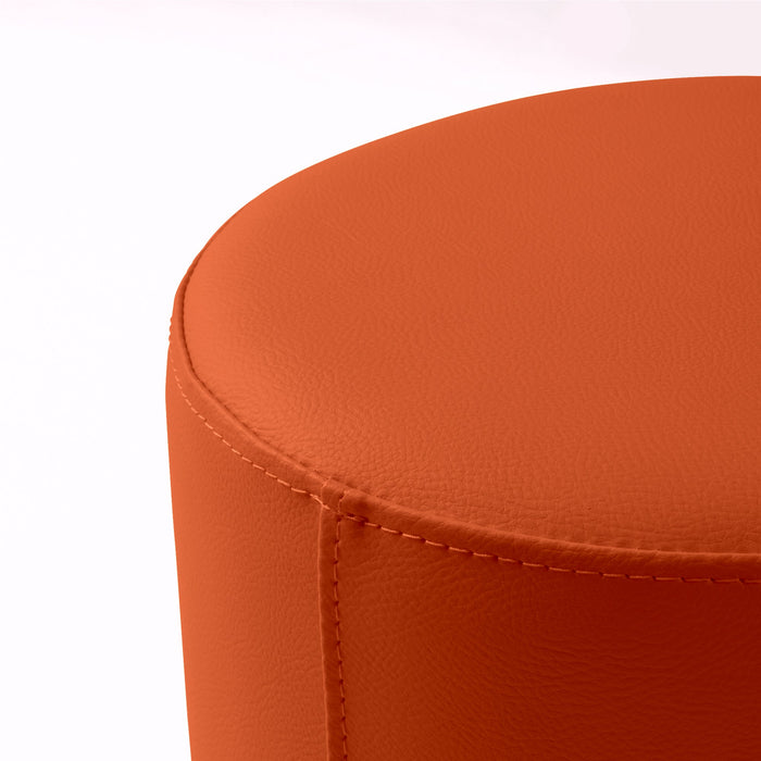 Avalon Pouf Rigido Cilindro Similpelle Mamba Trendy Classe 1-IM Ignifugo per Interno ed Esterno. Dim: Ø70 cm X H43 cm