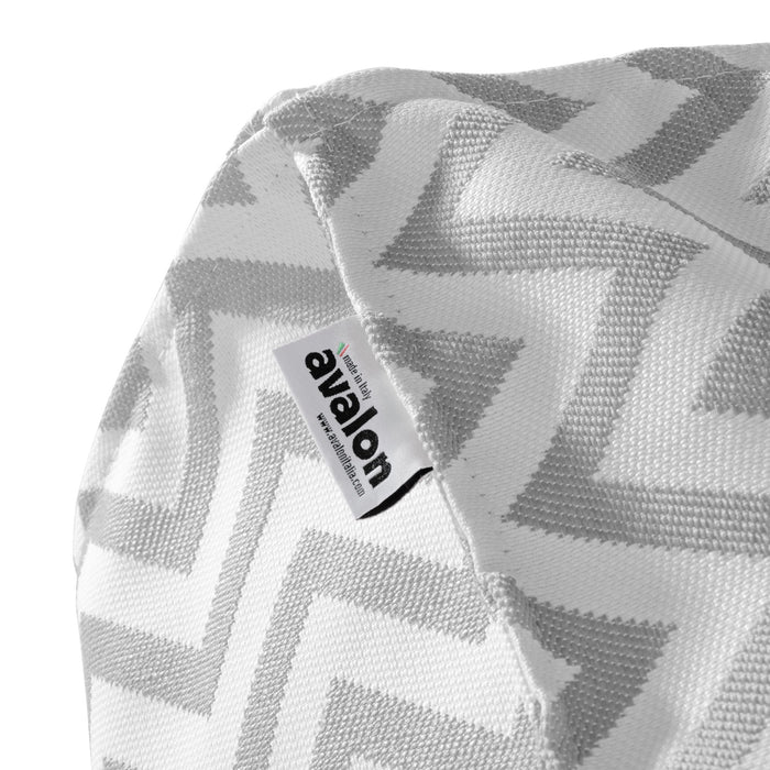 Pouf poltrona 1 posto Deluz per esterno in tessuto Funny dim: 98x98x65 cm