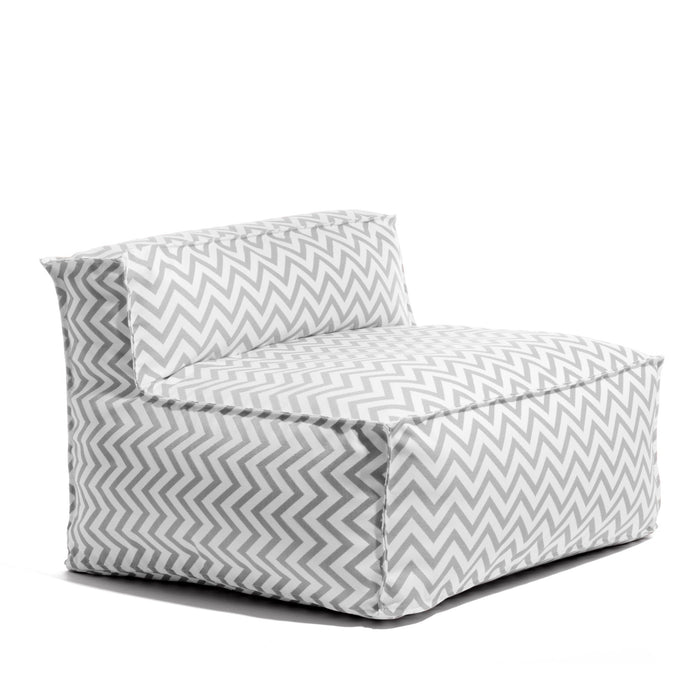 Pouf poltrona 1 posto Deluz per esterno in tessuto Funny dim: 98x98x65 cm