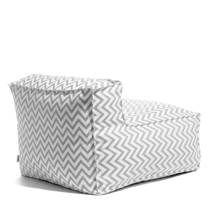 Pouf poltrona 1 posto Deluz per esterno in tessuto Funny dim: 98x98x65 cm