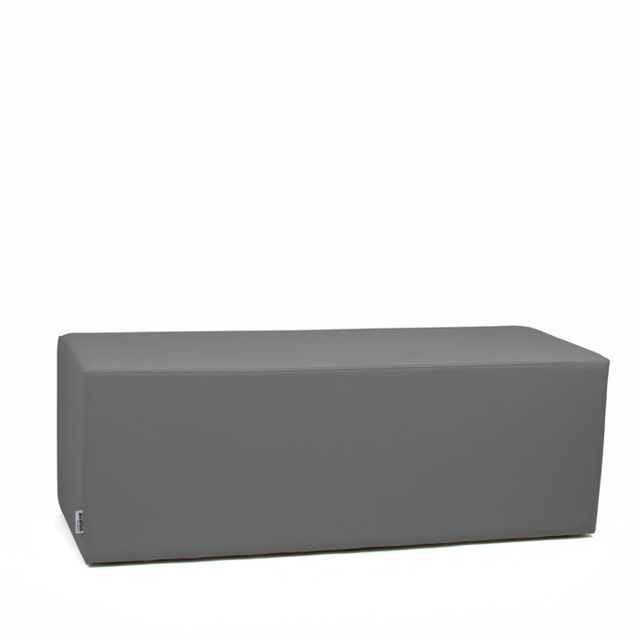Avalon Pouf Rigido Rettangolo Similpelle Mamba Trendy Classe 1-IM Ignifugo per Interno ed Esterno. Dim: Larg. 120 cm X Prof. 45 cm X Alt. 43 cm