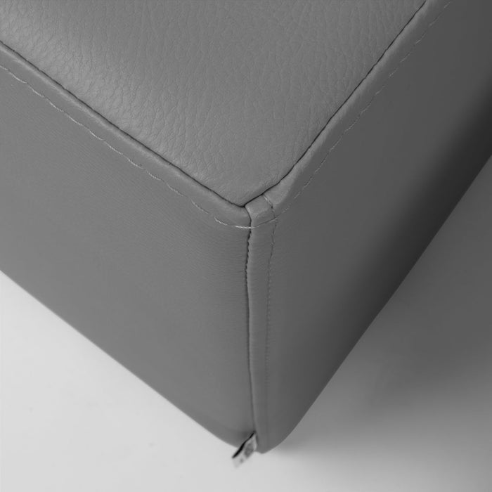 Avalon Pouf Rigido Rettangolo Similpelle Mamba Trendy Classe 1-IM Ignifugo per Interno ed Esterno. Dim: Larg. 150 cm X Prof. 45 cm X Alt. 43 cm
