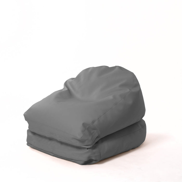 Avalon Pouf Poltrona/Letto Double Mamba in ecopelle Imbottito Made in Italy dim:  95X75 cm