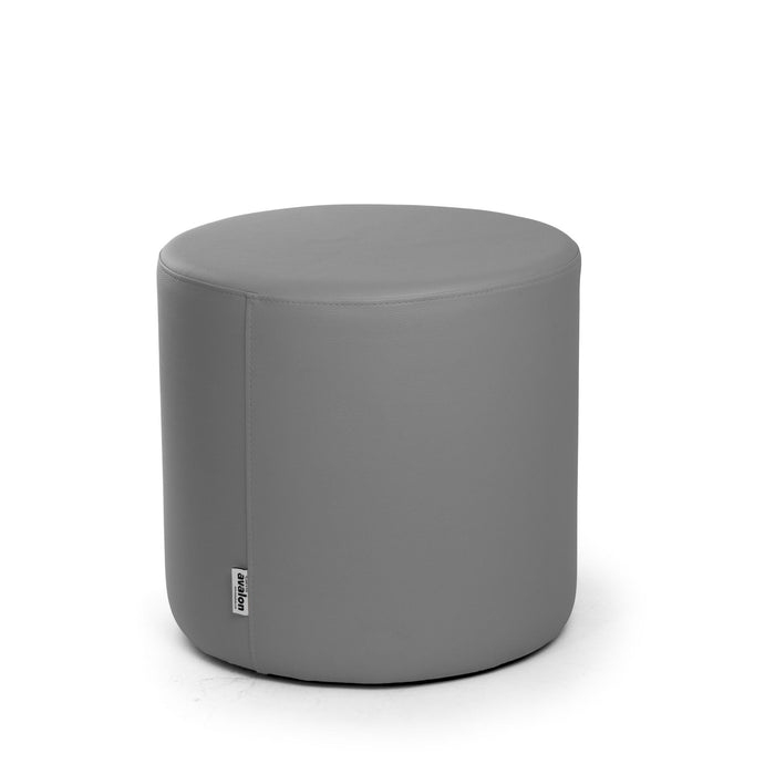Avalon Tavolino Pouf Rigido Cilindro Similpelle Mamba Trendy Classe 1-IM Ignifugo per Interno ed Esterno. Dim: Ø45 cm X H40 cm
