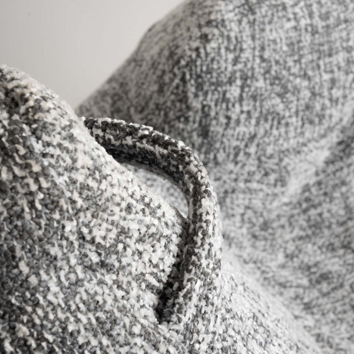 Pouf Poltrona Sacco Super Gigante XXL Ploof Avalon in tessuto Grisaglia per interno dim. Ø105 x H115 cm