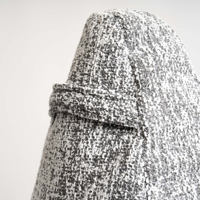 Pouf Poltrona Sacco Super Gigante XXL Ploof Avalon in tessuto Grisaglia per interno dim. Ø105 x H115 cm