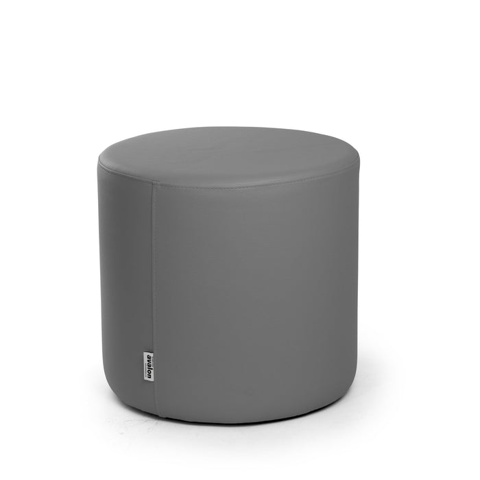 Avalon Tavolino Pouf Rigido Cilindro Similpelle Mamba Trendy Classe 1-IM Ignifugo per Interno ed Esterno. Dim: Ø45 cm X H40 cm
