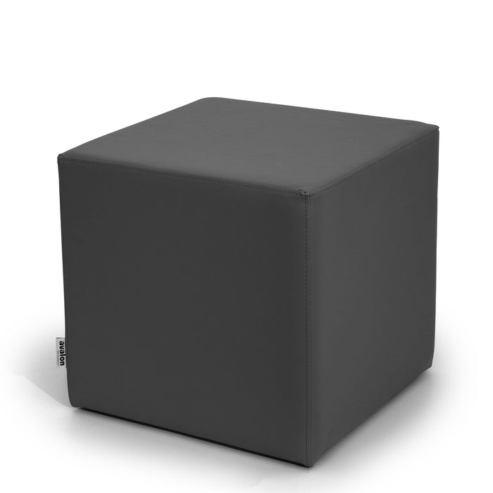 Avalon Tavolino Pouf Cubo rigido in Similpelle Mamba Trendy Classe 1-IM Ignifugo per Interno ed Esterno. Dim: Larg 45cm X Prof 45cm X Alt 40 Cm