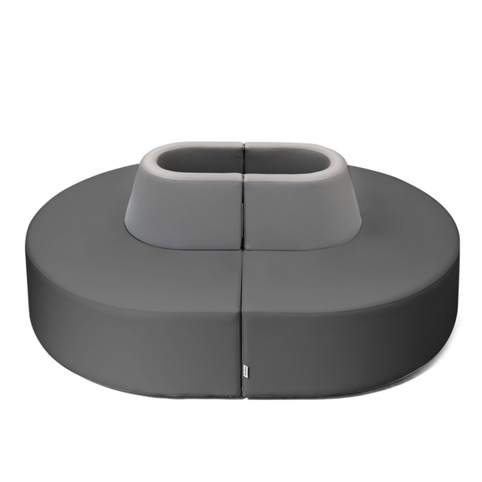Pouf Magnetica Avalon in Ecopelle Mamba Trendy Classe 1-IM Ignifugo per Interno ed Esterno. Dim: Larg. 150 cm X Prof. 100 X H70 cm