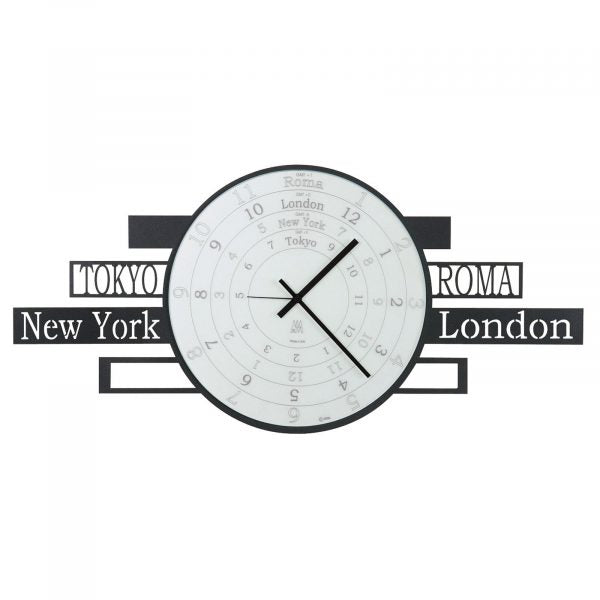 Jet-Lag -Orologio moderno da parete - Arti e Mestieri