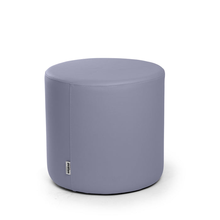 Avalon Tavolino Pouf Rigido Cilindro Similpelle Mamba Trendy Classe 1-IM Ignifugo per Interno ed Esterno. Dim: Ø45 cm X H40 cm