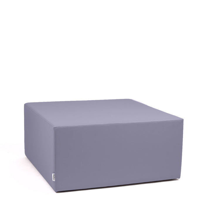 Avalon Pouf Rigido Cubo Similpelle Mamba Trendy Classe 1-IM Ignifugo per Interno ed Esterno. Dim: Larg. 90 cm X Prof. 90 cm X Alt. 43 cm