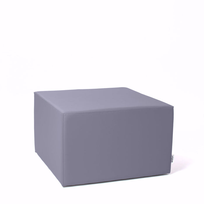 Avalon Pouf Rigido Cubo Similpelle Mamba TrendyClasse 1-IM Ignifugo per Interno ed Esterno. Dim: Larg. 70 cm X Prof. 70 cm X Alt. 43 cm
