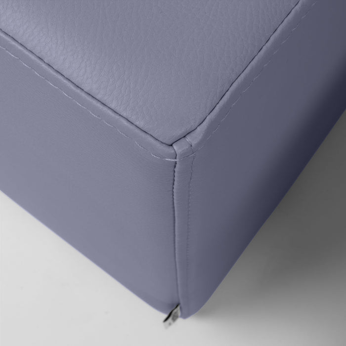 Avalon Pouf Rigido Rettangolo Similpelle Mamba Trendy Classe 1-IM Ignifugo per Interno ed Esterno. Dim: Larg. 90 cm X Prof. 45 cm X Alt. 43 cm