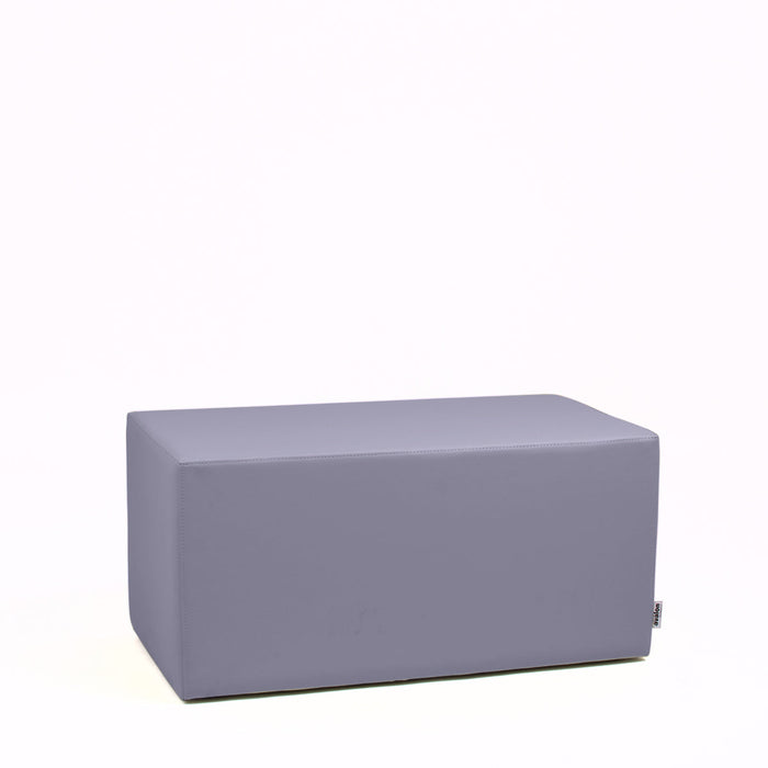 Avalon Pouf Rigido Rettangolo Similpelle Mamba Trendy Classe 1-IM Ignifugo per Interno ed Esterno. Dim: Larg. 90 cm X Prof. 45 cm X Alt. 43 cm