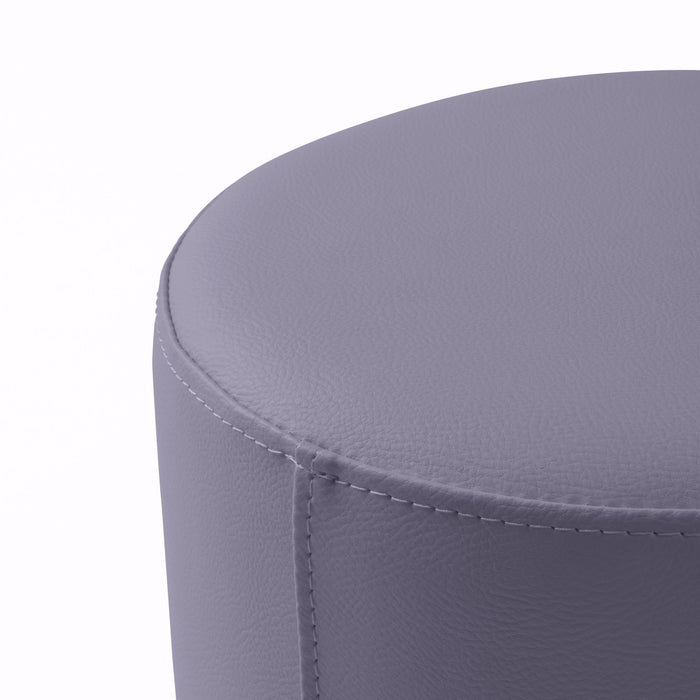 Avalon Tavolino Pouf Rigido Cilindro Similpelle Mamba Trendy Classe 1-IM Ignifugo per Interno ed Esterno. Dim: Ø35 cm X H32 cm
