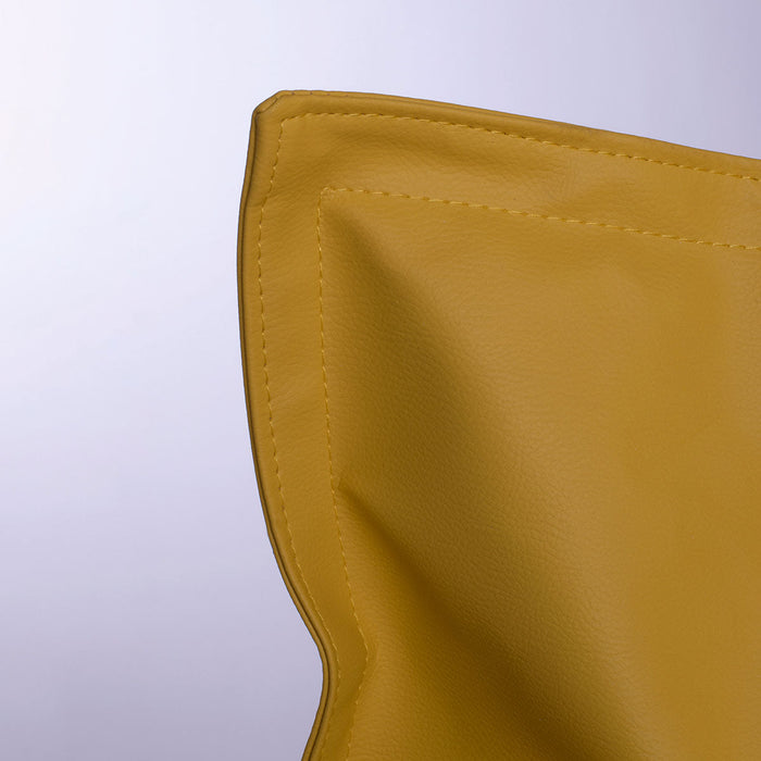 Pouf Poltrona Cuscino Thin medio in finta pelle antimacchia Mamba per esterno dim.90x135 cm