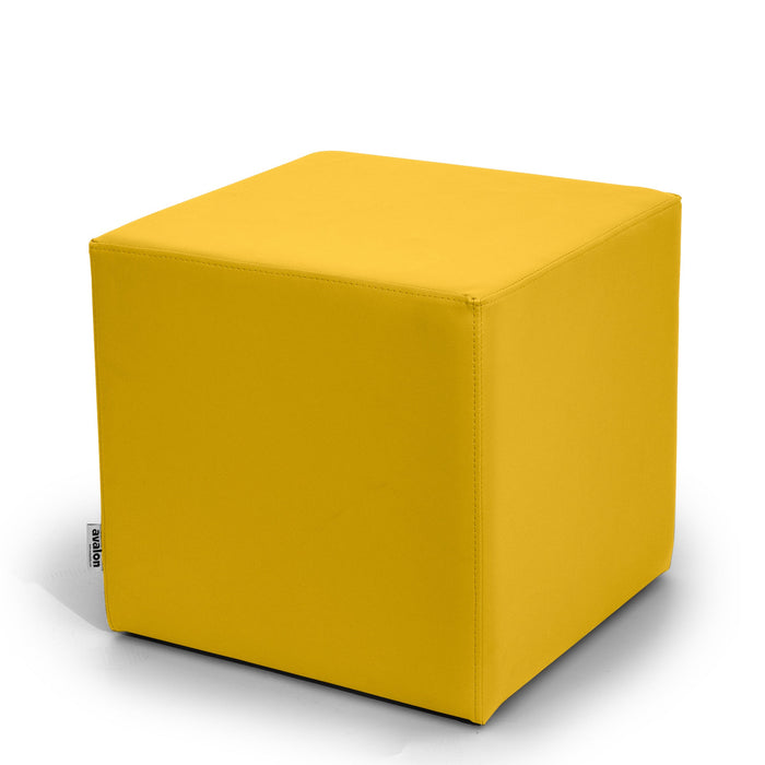 Avalon Tavolino Pouf Cubo rigido in Similpelle Mamba Trendy Classe 1-IM Ignifugo per Interno ed Esterno. Dim: Larg 45cm X Prof 45cm X Alt 40 Cm