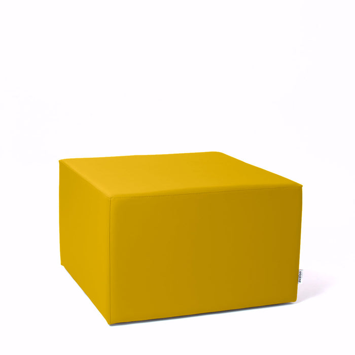 Avalon Pouf Rigido Cubo Similpelle Mamba TrendyClasse 1-IM Ignifugo per Interno ed Esterno. Dim: Larg. 70 cm X Prof. 70 cm X Alt. 43 cm